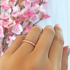 1/3 ctw Small Full Eternity Band - Rose GP, 30% Final Sale