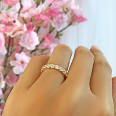 2 ctw Classic Full Eternity Band - 10k Yellow Gold, Sz 4.5-8