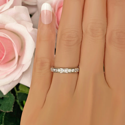 1 ctw Half Eternity Band - Rose GP