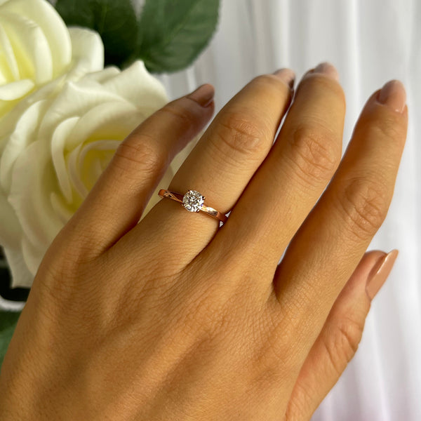 1/2 ct Solitaire Ring - Rose GP