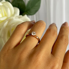 1/2 ct Solitaire Ring - Rose GP