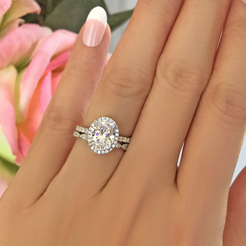 3 ct Oval Solitaire Ring - 30% off Final Sale