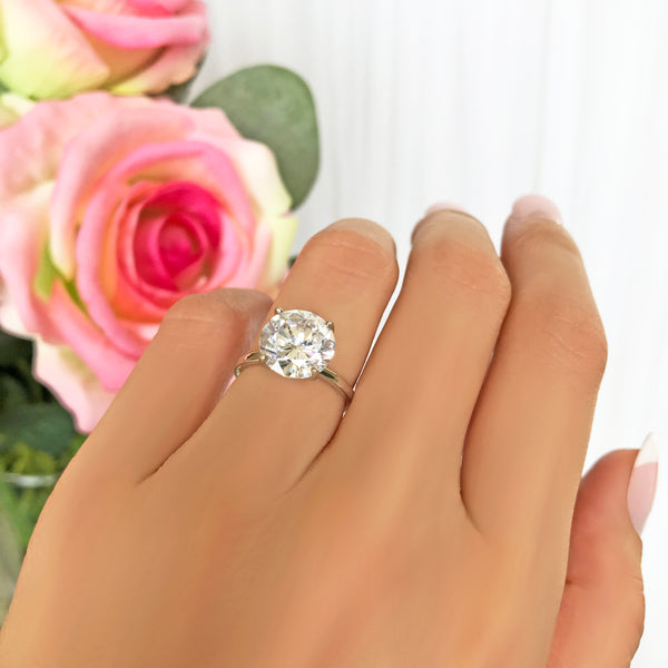 4 ct 4 Prong Solitaire Ring - 50% Final Sale