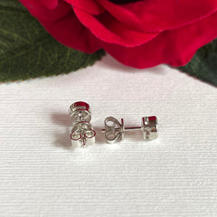 1 ctw Bezel Stud Earrings