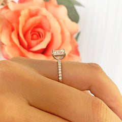 2.25 ctw Princess Accented Solitaire Ring