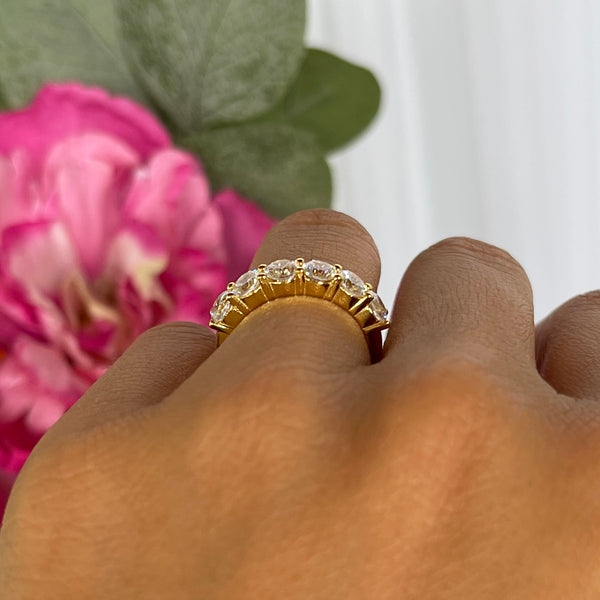 2 ctw Half Eternity Band - Yellow GP