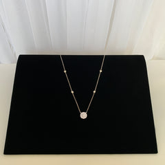 2 ctw Round Halo Necklace - 50% Final Sale