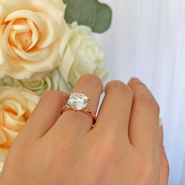 Rose gold prongs sales