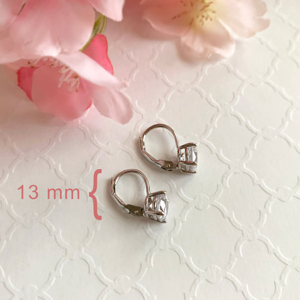 2 ctw Round Leverback Earrings - 30% Final Sale