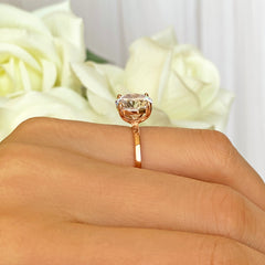 4 ct Classic Solitaire Ring - Rose GP - 60% Final Sale