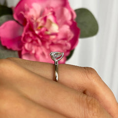 1.2 ct Pear V Style Solitaire Ring