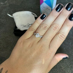 1.25 ctw Oval Accented Swirl Bridal Set