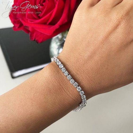 14K Solid White Gold 3.00 Carat Diamond Tennis Bracelet – LTB JEWELRY