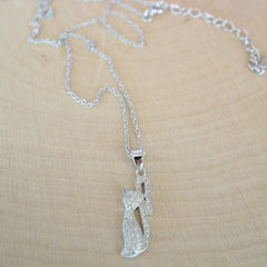 Dainty Cat Necklace - 50% off Final Sale