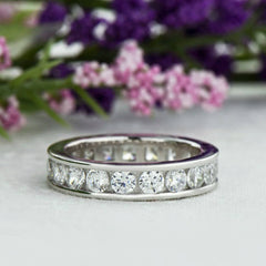 2 ctw Round Channel Set Eternity Band