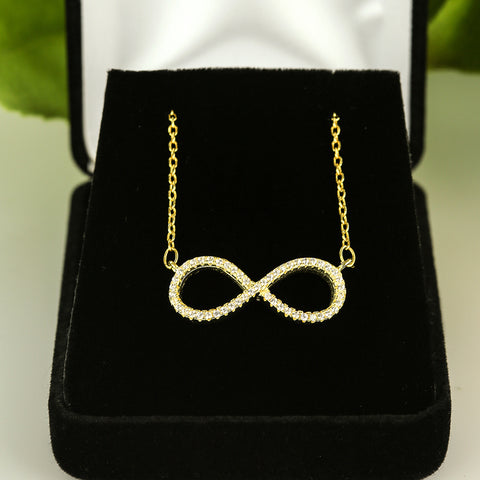 .1 ctw Accented Infinity Ring - Yellow GP, 50% Final Sale