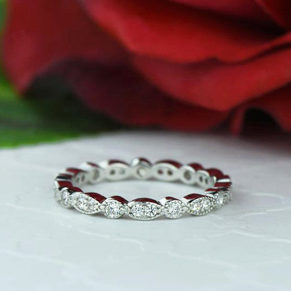 Art Deco Marquise Eternity Band