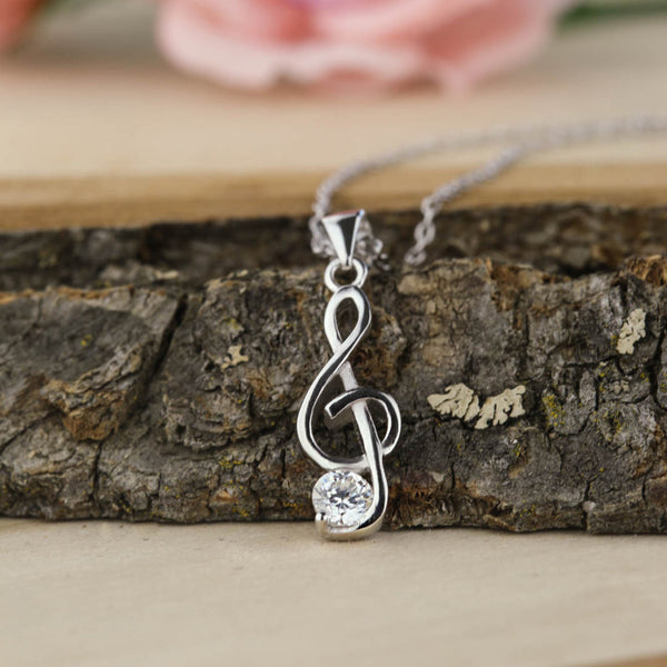 1/4 ct Music Lover Necklace - 50% off Final Sale