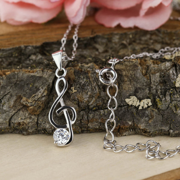 1/4 ct Music Lover Necklace - 50% off Final Sale