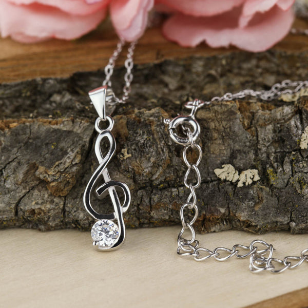 1/4 ct Music Lover Necklace - 50% off Final Sale